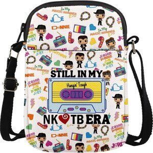 Lightweight Vintage Inspired Crossbody Bag for Music Lovers - Zippered Security